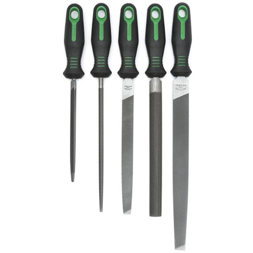 Jeu anniversaire de limes avec manches ergonomiques, 5 pi&egrave;ces Waymarc Industries Inc