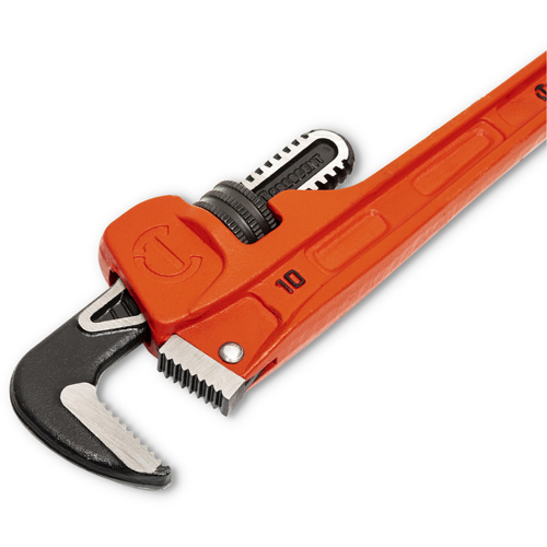 Cl&eacute; pour tuyau SLIM JAW, Cap des m&acirc;choires 1-9/10", Longueur 10", Fini Rev&ecirc;tement en poudre, Prise Non-ergonomique Waymarc Industries Inc