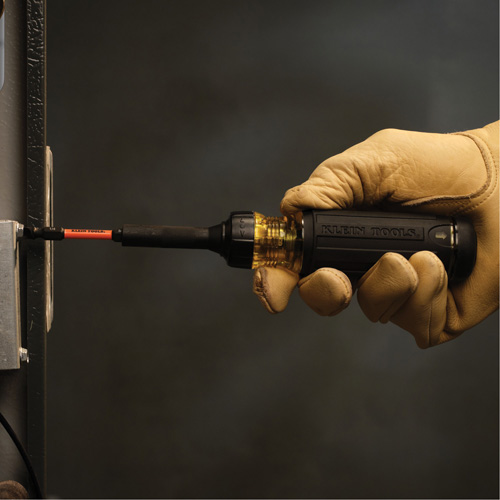 15-in-1 Ratcheting Impact-Rated Multi-Bit Torsion Zone Screwdriver, 9-1/2" L, Cushion Grip Handle Waymarc Industries Inc