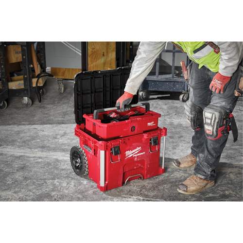 Boîte &agrave; outils sur roues PACKOUT, 18" x 22" x 19-1/2", Noir/Rouge Waymarc Industries Inc