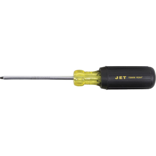 JKSR-2 Square Screwdriver, #2 Tip, Round, 4" L, Cushion Grip Handle Waymarc Industries Inc