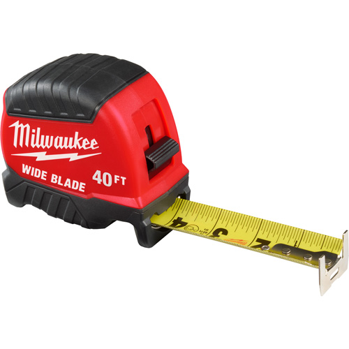 Wide Blade Tape Measure, 1-3/8" x 40' Waymarc Industries Inc