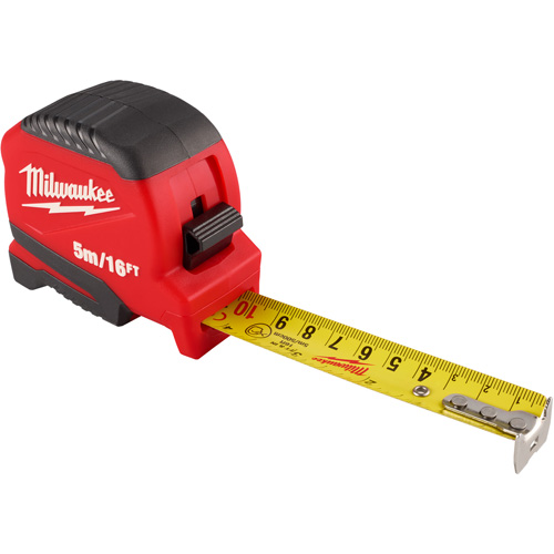 Compact Tape Measure, 1" x 16' Waymarc Industries Inc