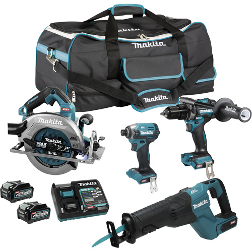 XGT Brushless 4-Tool Combo Kit, Lithium-Ion, 40 V Waymarc Industries Inc
