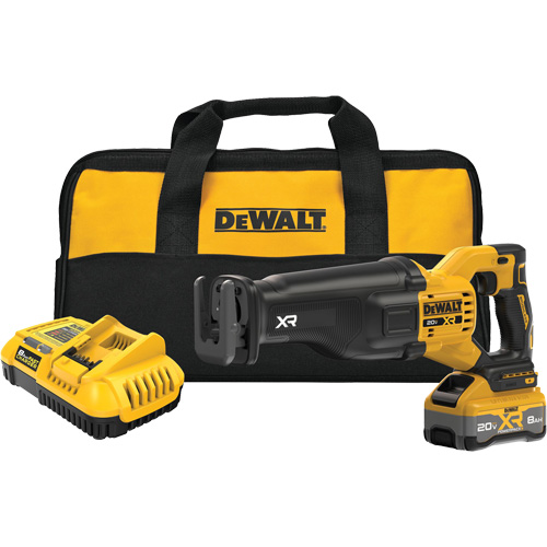 MAX* XR&reg; Brushless Cordless Reciprocating Saw Kit with XR POWERPACK, 20 V, Lithium-Ion Battery, 3000 SPM Waymarc Industries Inc