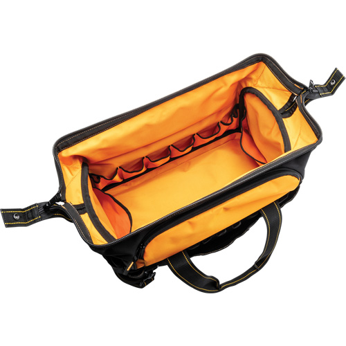 Sac &agrave; outils de 20" pour les professionnels, Nylon, 33 pochettes, Noir/Orange Waymarc Industries Inc
