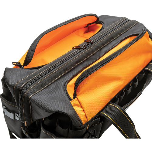 Sac &agrave; outils de 20" pour les professionnels, Nylon, 33 pochettes, Noir/Orange Waymarc Industries Inc