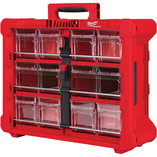Organisateur PACKOUT &agrave; bac inclinable, 15-1/5" x 19-7/10" x 6-7/10", Noir/Rouge Waymarc Industries Inc