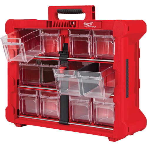 Organisateur PACKOUT &agrave; bac inclinable, 15-1/5" x 19-7/10" x 6-7/10", Noir/Rouge Waymarc Industries Inc