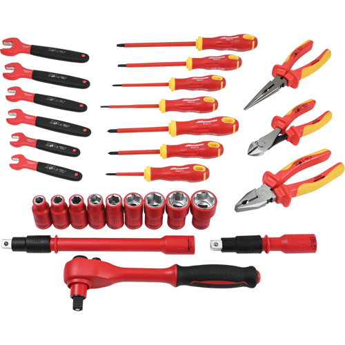 Insulated Tool Set, 1000 V, 28 Pcs Waymarc Industries Inc