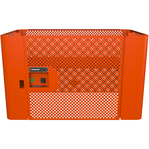 Panneau de s&eacute;curit&eacute; en maille RAILWORKS avec porte simple et rangement verrouillable Waymarc Industries Inc