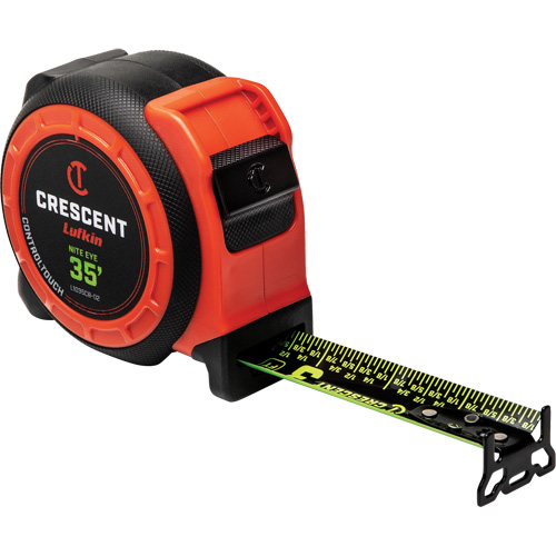  CONTROLTOUCH NITE EYE Tape Measure, 1-3/16" x 35', SAE Graduations Waymarc Industries Inc