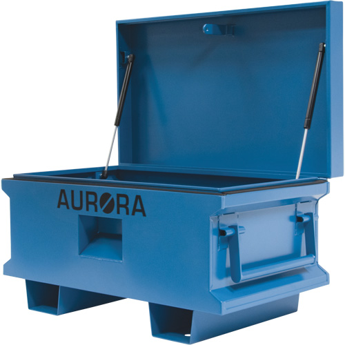 Jobsite Tool Box, 33" x 20-3/10" x 18-3/10", Steel, Blue Waymarc Industries Inc