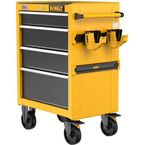 Heavy-Duty Rolling Tool Chest, 4 Drawers, 26" W x Yellow Waymarc Industries Inc