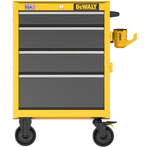 Heavy-Duty Rolling Tool Chest, 4 Drawers, 26" W x Yellow Waymarc Industries Inc