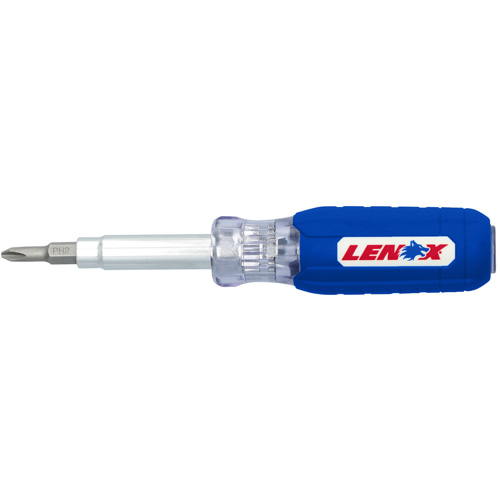 6-in-1 Multi-Bit Screwdriver, Textured Handle Waymarc Industries Inc