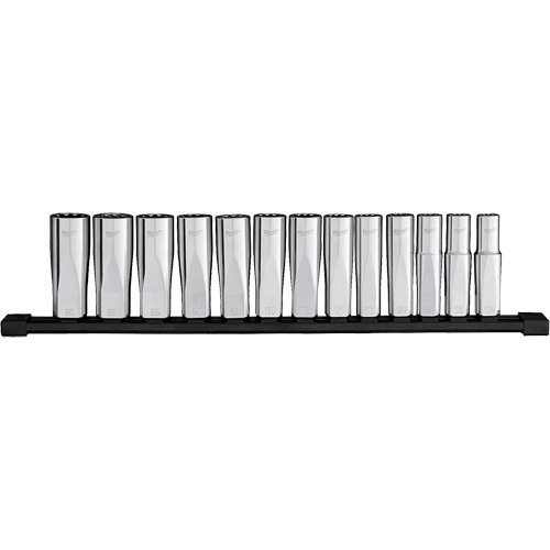 Jeu de douilles &agrave; puits profondes m&eacute;triques &agrave; 12 pans, 13 Mcx, Prise de 1/2", Profond Waymarc Industries Inc