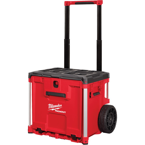 Coffre &agrave; outils roulant avec tiroir PACKOUT, 19" x 24" x 20", Noir/Rouge Waymarc Industries Inc