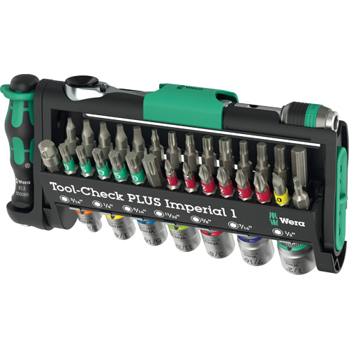 Ensemble d'outils en mesures imp&eacute;riales 1 Tool-Check PLUS, 39 Mcx, Prise de 1/4" Waymarc Industries Inc