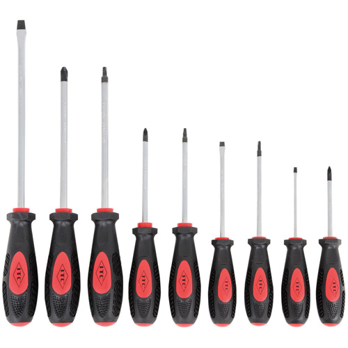 IESD-9S Ergonomic Screwdriver Set, 9 Pcs., Magnetic Waymarc Industries Inc