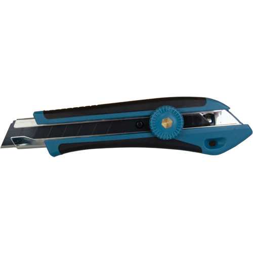 Couteau professionnel de 18 mm, Acier inoxydable, Robuste, Prise en Caoutchouc Waymarc Industries Inc