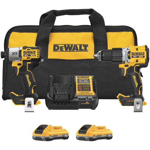 Ensemble 2 outils tournevis &agrave; chocs/perfomarteau XR avec bloc-piles POWERPACK, Lithium-ion, 20 V Waymarc Industries Inc