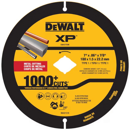 Lame diamant&eacute;e XP pour m&eacute;tal pour meuleuses angulaires et scies circulaires Waymarc Industries Inc