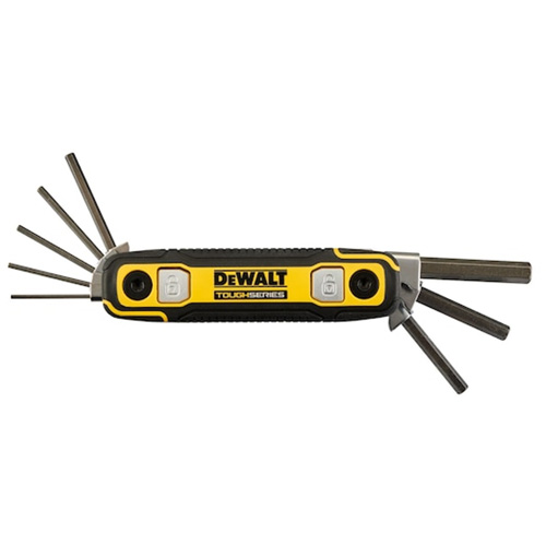 TOUGHSERIES Folding Locking Hex Key, 8 Pcs., Metric Waymarc Industries Inc