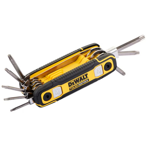 TOUGHSERIES Folding Locking Hex Key, 8 Pcs., Torx&reg; Waymarc Industries Inc