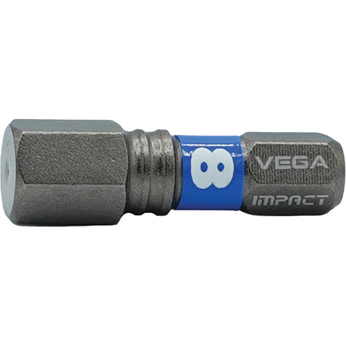 Impactech&reg; Insert Bit, Hex, 8 mm, 1/4" Drive Waymarc Industries Inc