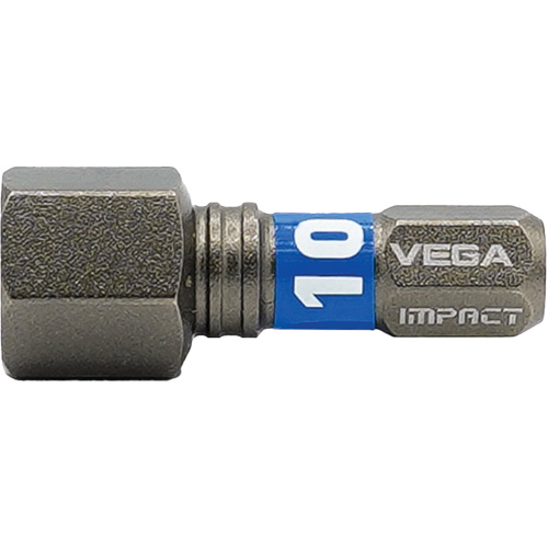 Embout Impactech, Hexagonale, 10 mm, Prise 1/4" Waymarc Industries Inc