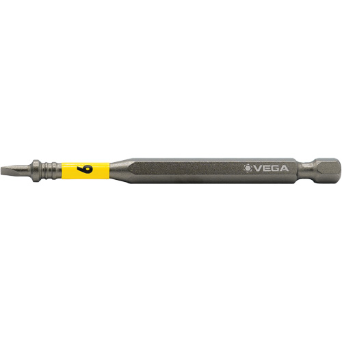 Impactech&reg; Power Bit, Slot, 6F-8R Tip, 1/4" Drive Size, 3-1/2" Length Waymarc Industries Inc