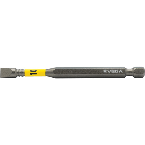 Impactech&reg; Power Bit, Slot, 10F-12R Tip, 1/4" Drive Size, 3-1/2" Length Waymarc Industries Inc