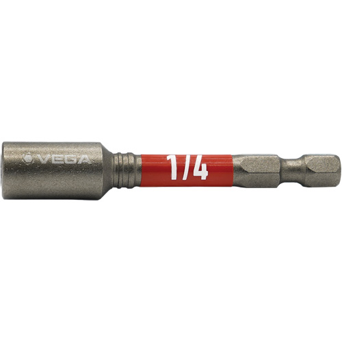 Impactech&reg; Nut Driver, 1/4" Tip, 1/4" Drive, 2-9/16" L, Magnetic Waymarc Industries Inc