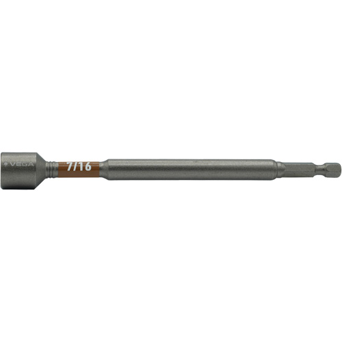 Impactech&reg; Nut Driver, 7/16" Tip, 1/4" Drive, 6" L, Magnetic Waymarc Industries Inc