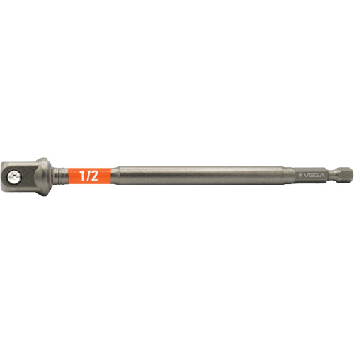 Impactech&reg; Impact Socket Adapter, 1/4" Drive Size, 1/2" Male Size, 6" L Waymarc Industries Inc