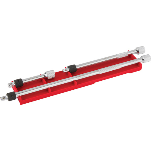 Jeu de rallonges verrouillables, Prise de 1/4", Fini Chrome, 3 M Waymarc Industries Inc