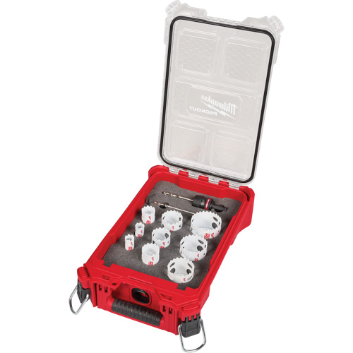QUIK LOK HOLE DOZER Bi-Metal Kit with PACKOUT Compact Organizer, 12 Pieces Waymarc Industries Inc