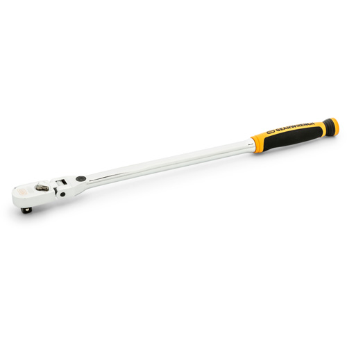 Cl&eacute; &agrave; cliquet &agrave; t&ecirc;te flexible verrouillable 120XP avec poign&eacute;e double mat&eacute;riau Waymarc Industries Inc