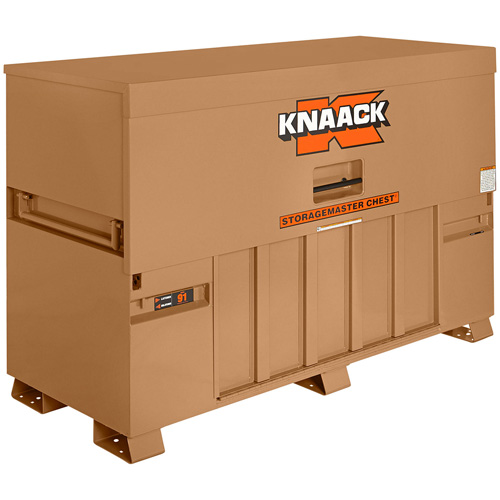 Model 91 Piano Box with 2 Padlocks, 72" W x 30" D x 49" H, Tan Waymarc Industries Inc