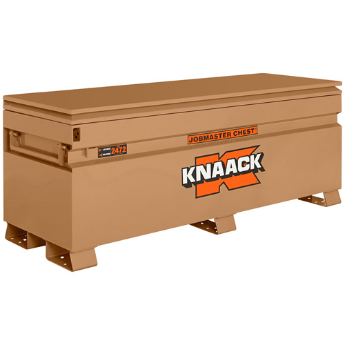 Model 2472 Jobsite Chest with Padlock, 72" x 24" x 28-1/4", Steel, Tan Waymarc Industries Inc