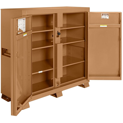 Armoire de chantier mod&egrave;le 109 avec cadenas, Acier, 47,5 pi³, Havane Waymarc Industries Inc