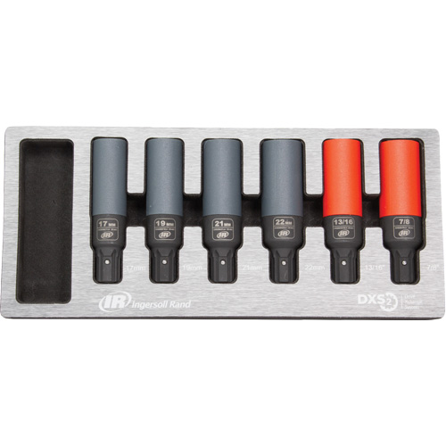 SAE/Metric Lug Nut Impact Socket Set, 6 Pcs, Impact Waymarc Industries Inc