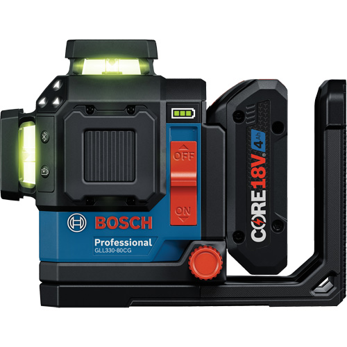 Laser dalignement/nivellement 360 connect&eacute; &agrave; faisceau vert &agrave; trois points Waymarc Industries Inc