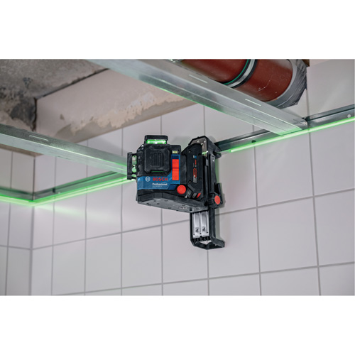 Laser dalignement/nivellement 360 connect&eacute; &agrave; faisceau vert &agrave; trois points Waymarc Industries Inc
