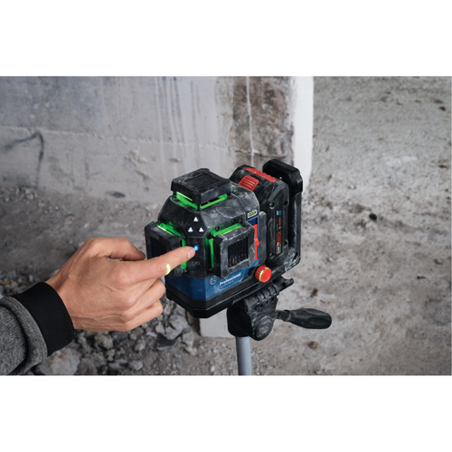 Laser dalignement/nivellement 360 connect&eacute; &agrave; faisceau vert &agrave; trois points Waymarc Industries Inc