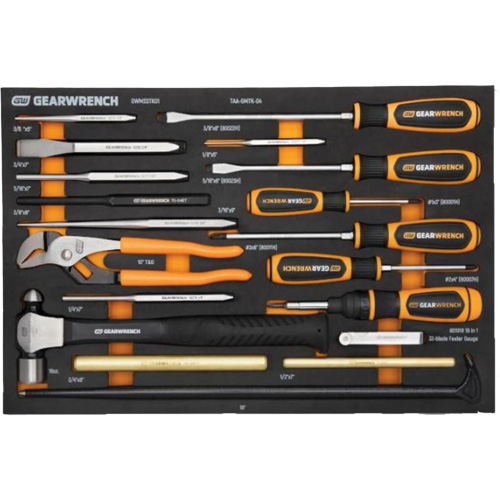 Striking Tools & Screwdriver Set in Foam Storage Tray Waymarc Industries Inc
