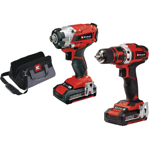Ensemble perceuse 1/2” et cl&eacute; &agrave; chocs 1/4” sans fil, 18 V Waymarc Industries Inc