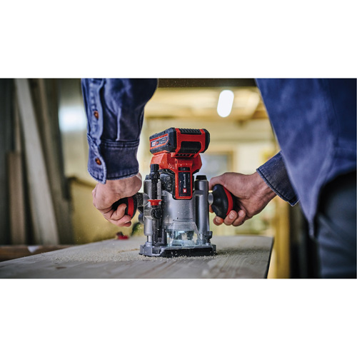 Toupie compacte avec base fixe et plongeante professionnelle sans fil (outil seulement) Waymarc Industries Inc