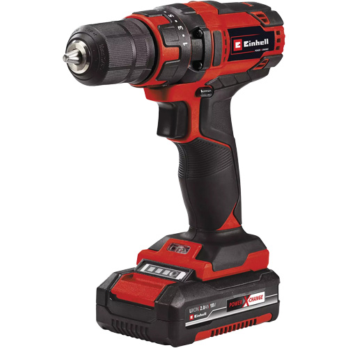Cordless Drill/Driver Kit, Lithium-Ion, 18 V, 3/8" Chuck, 310 in-lbs Torque Waymarc Industries Inc